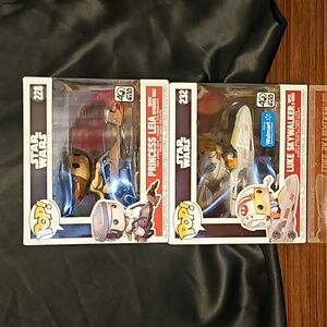 Funko POP! Star Wars Deluxe Rides Bobble-Head Luke & Leia 232 & 228